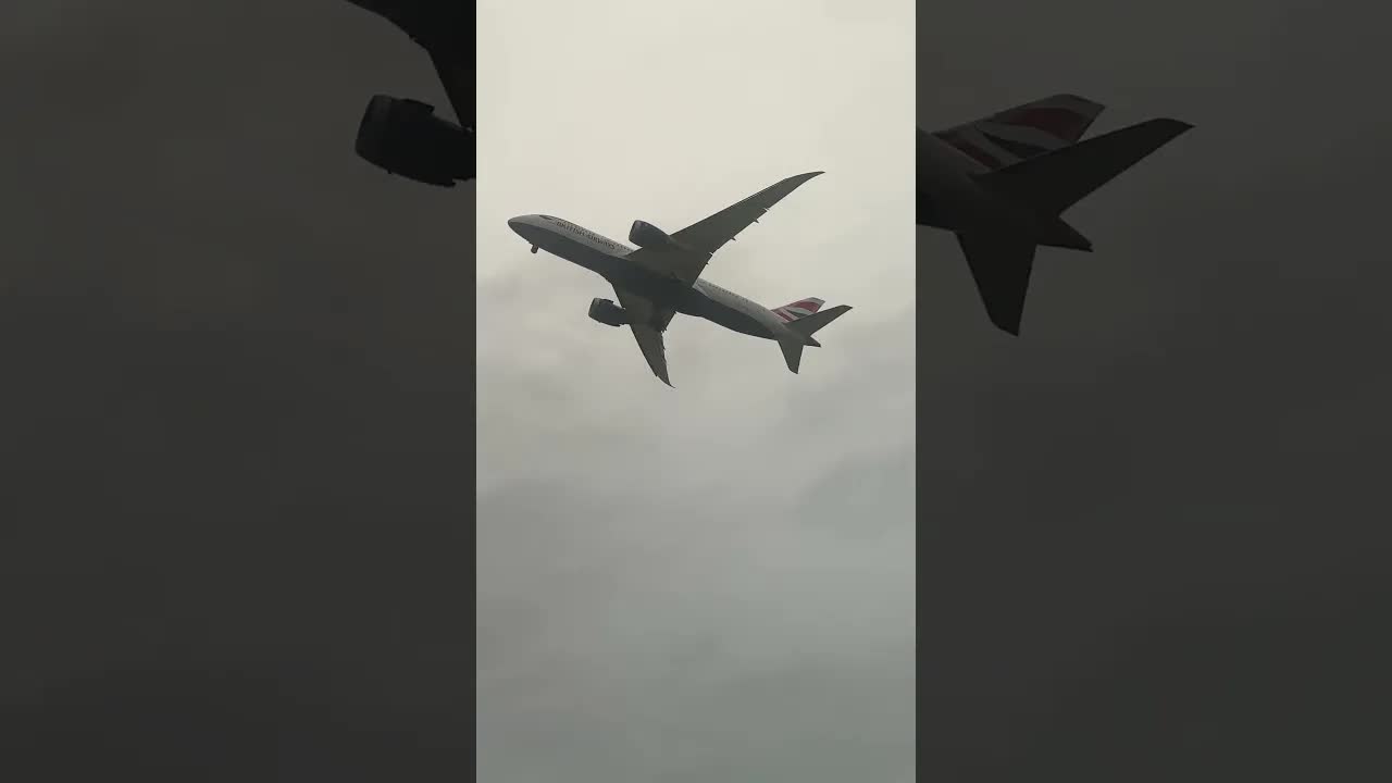 Storm bert , Plane go around #aviation #heathrowplanespotting