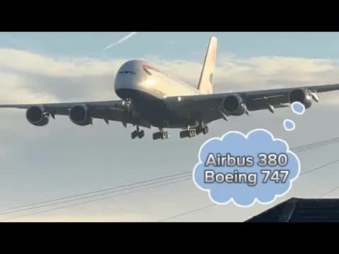 Up close planes including the Boeing 747 and Airbus A380 london Heathrow