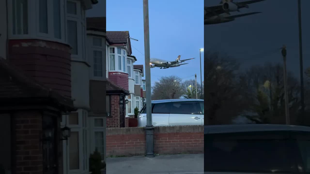 Etihad Airbus A380 Myrtle Avenue planespotting #heathrow #aviation #airbus