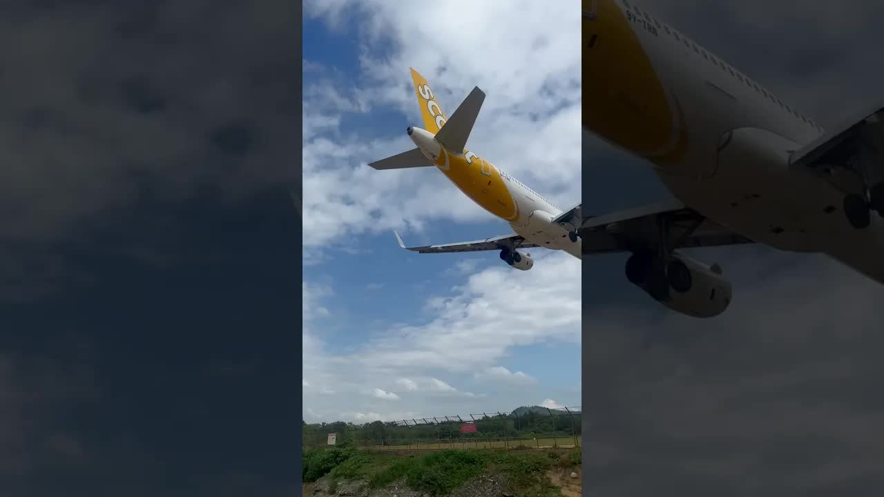 Little Airbus A320 look so fast coming in to land #aviation #thailand #planespotter