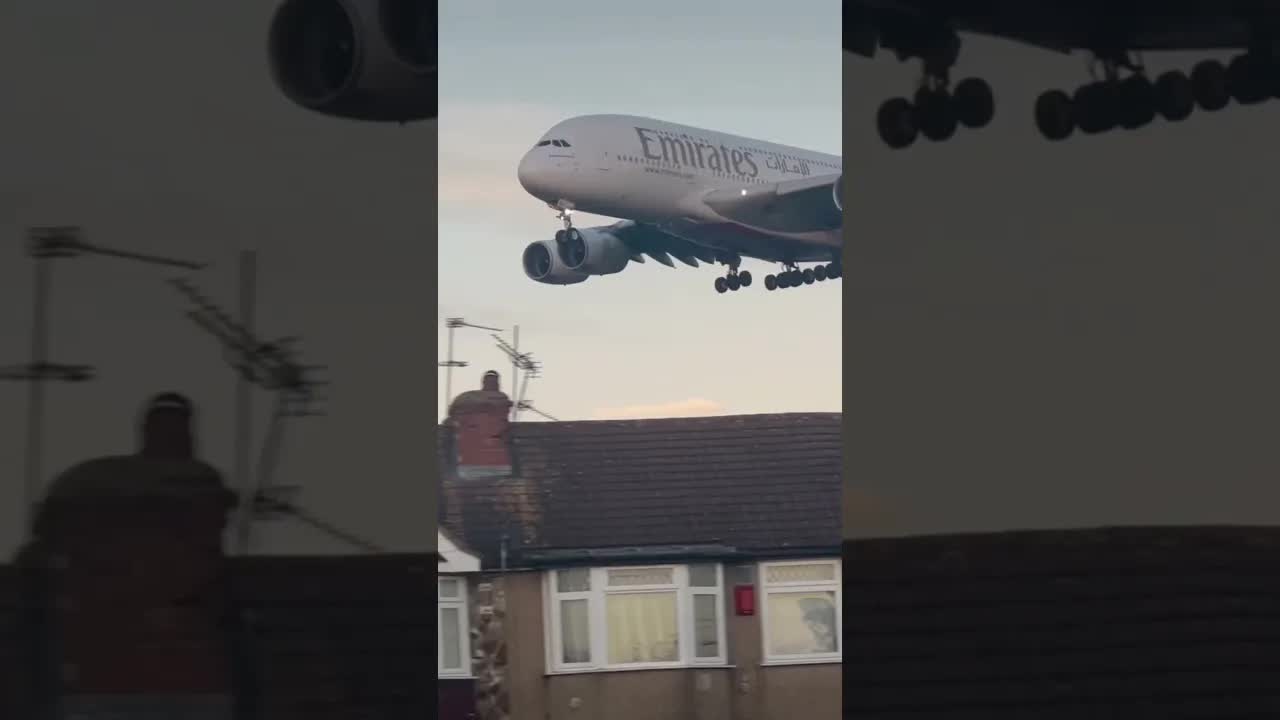 Emirates Airbus A380 #avaition #heathrow #aviation #airbus