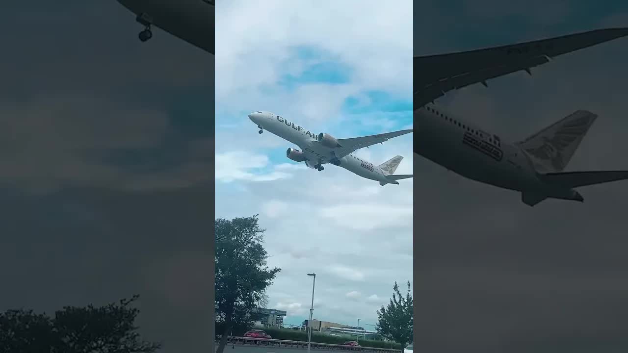 Boeing 787 Dreamliner Go Around London Heathrow #aviation #planespotter #heathrow