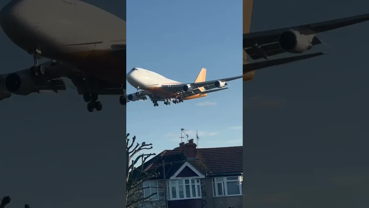 29 YEAR OLD BOEING 747 now a cargo plane #heathrow #aviation #boeing747