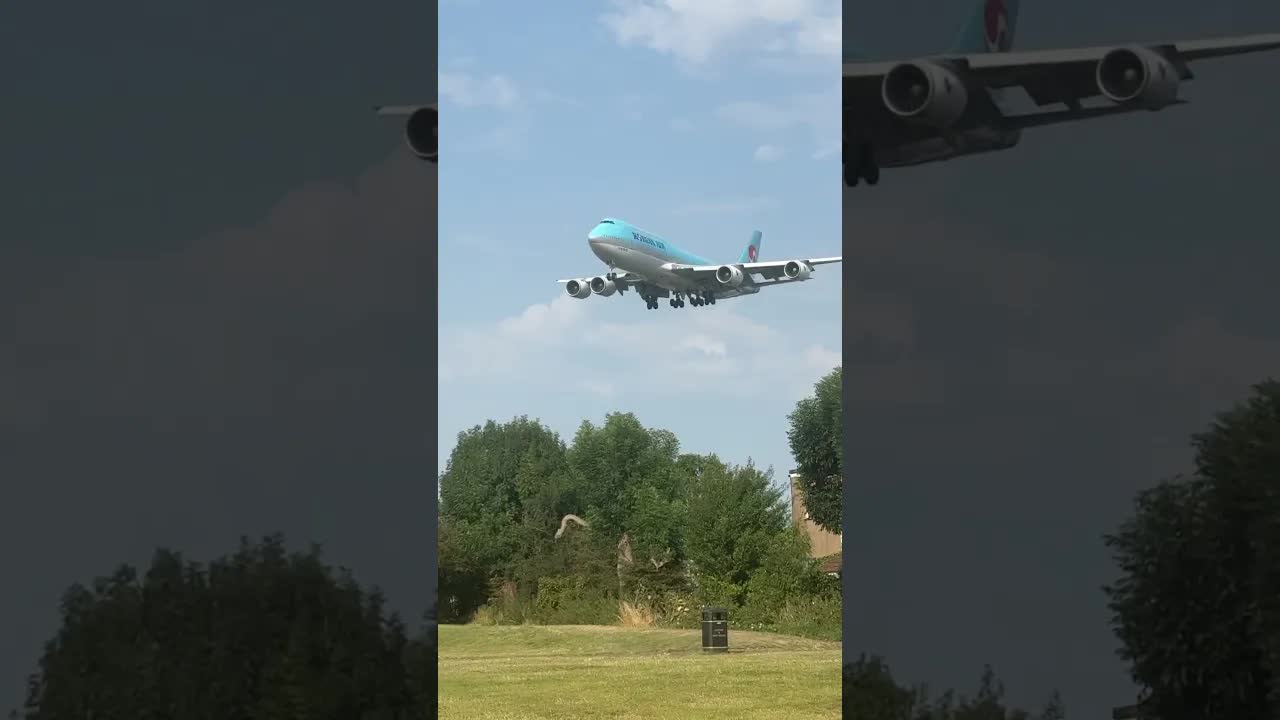 Korean air Boeing 747 London #heathrowplanespotting #aviation #boeing747