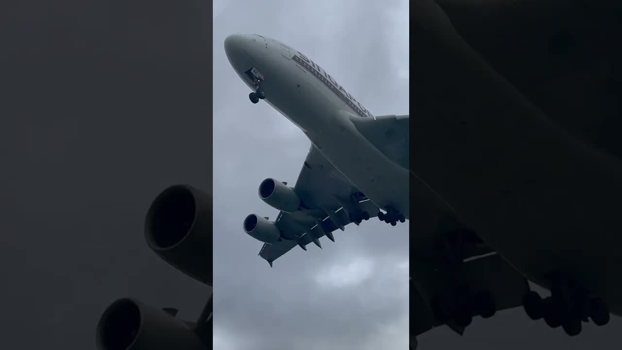 Singapore A380 London Heathrow #avaition #planespotting #airbus