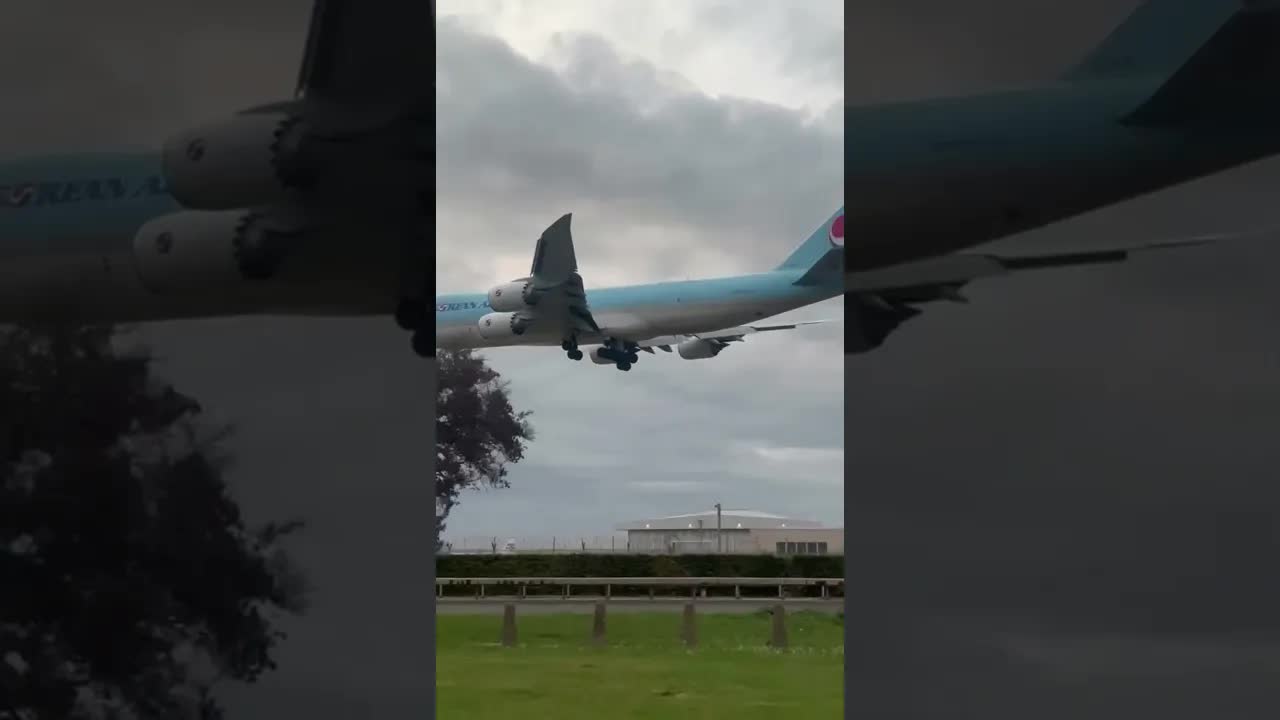 20 YEAR OLD KOREAN BOEING 747 ✈️🛬 #heathrow #avaition #planespotting
