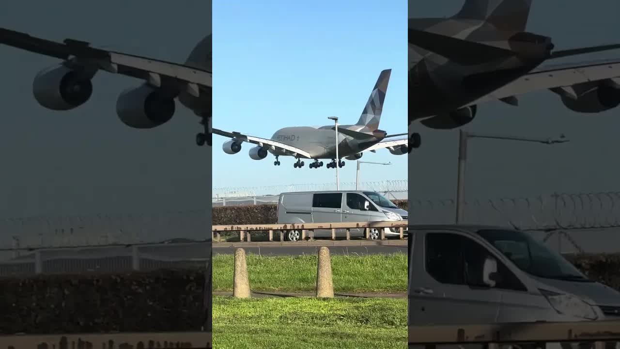 7am London Heathrow A380 #planespotting #aviation #heathrow