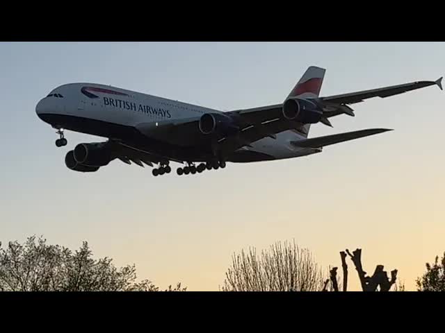 8 Monsters of the sky A380’s 6am within minutes of each other landing London Heathrow