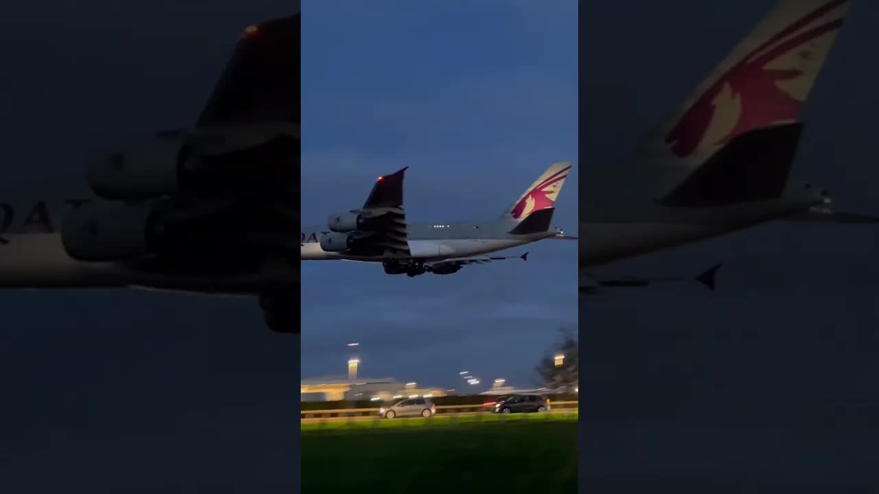 6.30am QATAR A380 #heathrow #aviation #airbus #heathrow