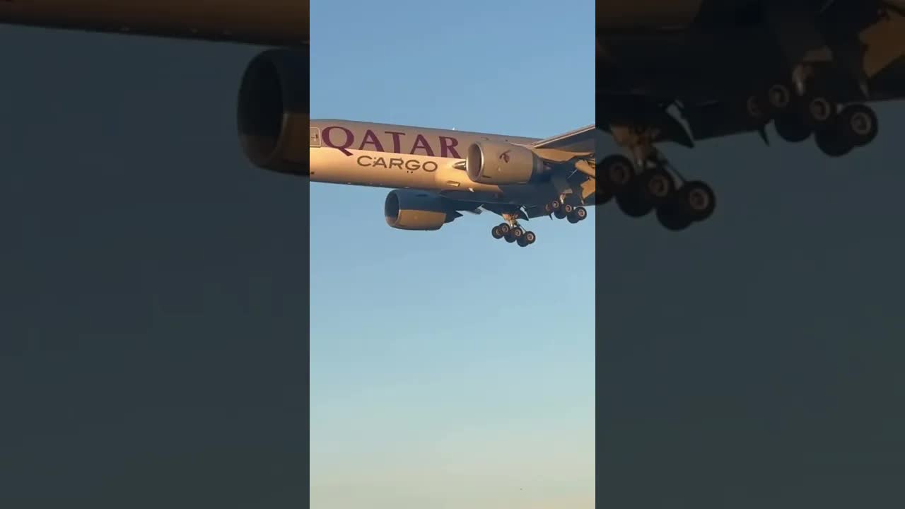 QATAR CARGO BOEING 777 #heathrow #avaition #boeing777