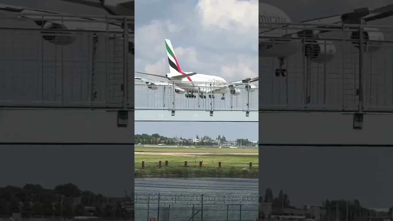 Emirates Airbus A380 London Heathrow #aviation #airbus #heathrow