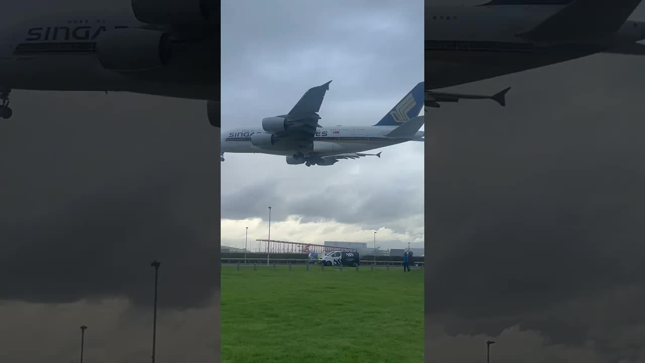 THE SINGAPORE KING OF THE SKY #avaition #airbusa380 #planespotting