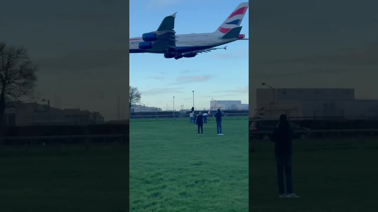 Big British Airways Airbus A380 #planespotting #avaition heathrow