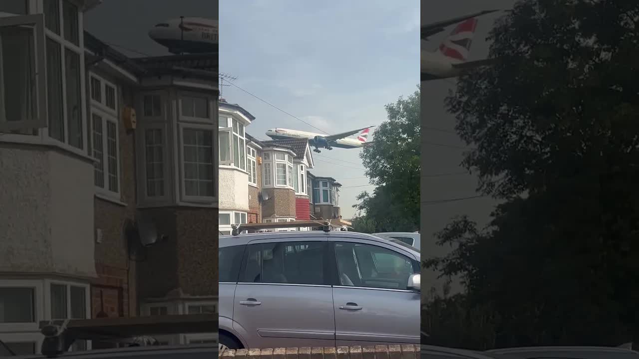 Could you live on this street , super lows planes .#heathrowairport #aviationspotting #planespotting