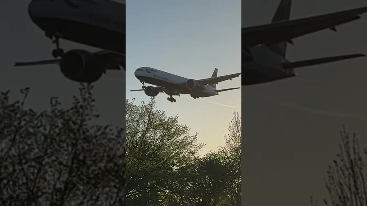 Boeing 777 Sunrise Shot #avaition #planespotting #heathrow
