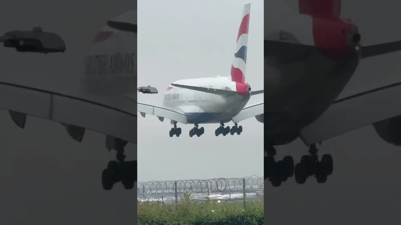 🇬🇧 British Airways Airbus A380 London Heathrow #aviation #planespotter #heathrow