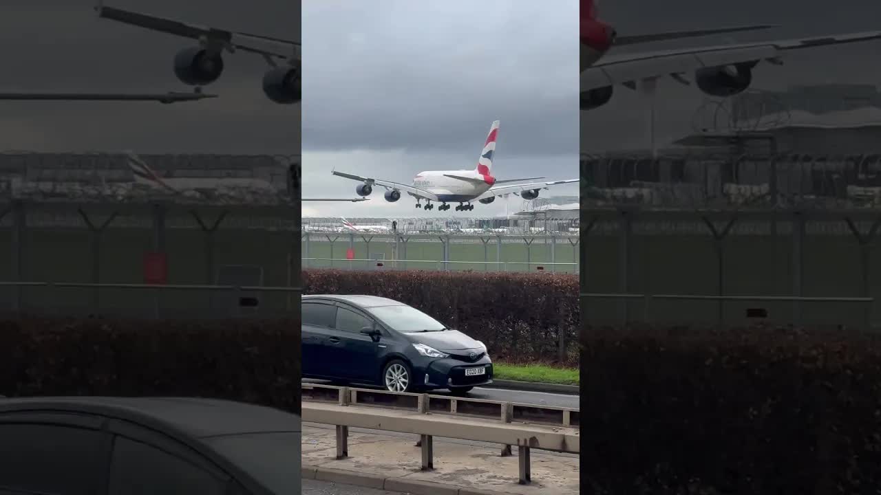 British Airways Airbus 380 London Heathrow #planespotting #aviation #heathrow