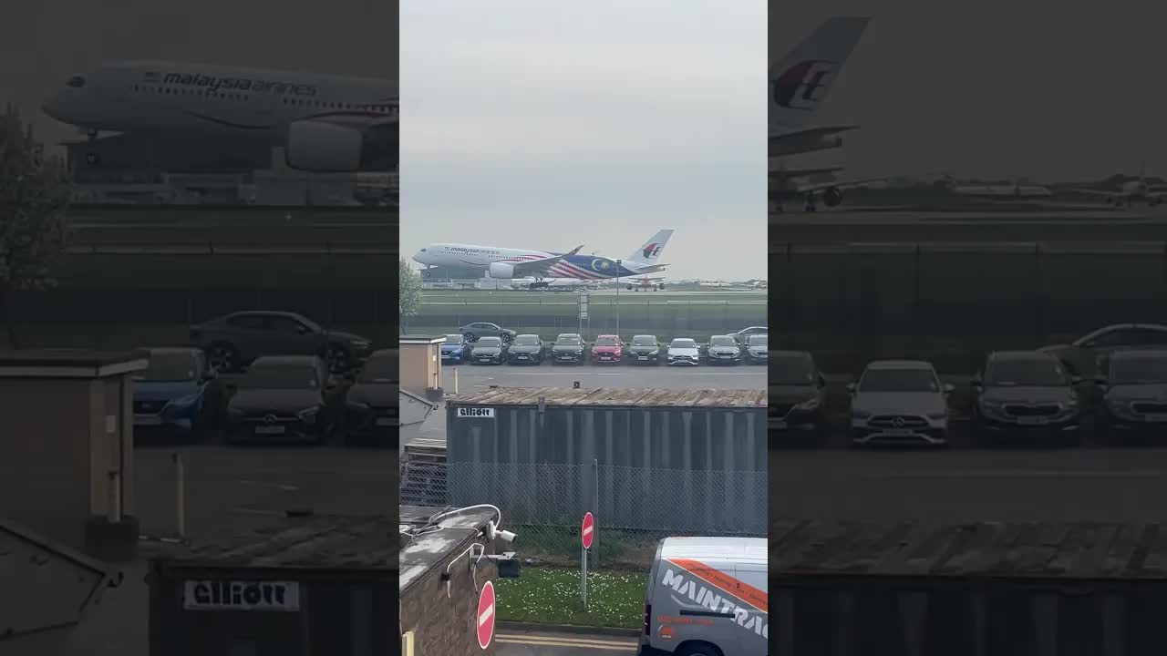 Malaysia Airbus 350 🔥 London Heathrow #aviation #planespotting #heathrow