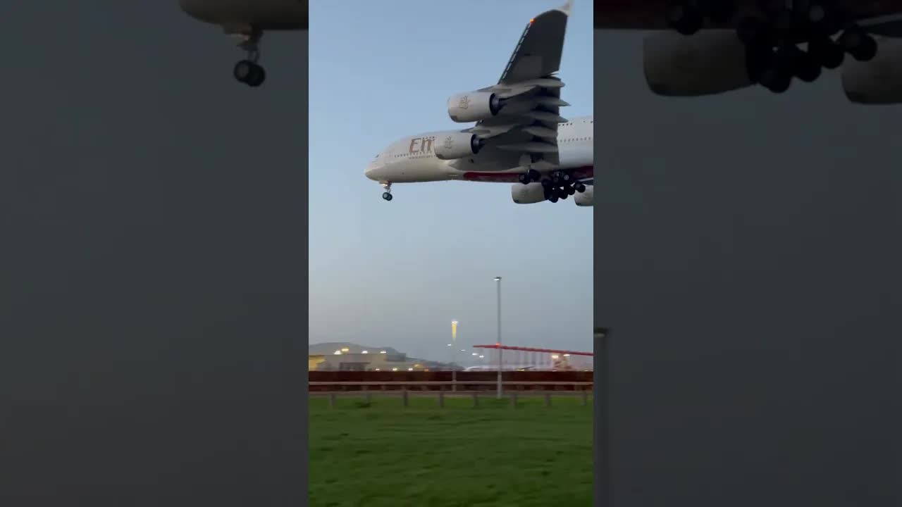 Emirates Airbus A380 #avaition #heathrow #airbus