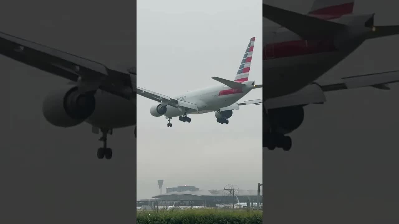 American Airlines Boeing 777 #heathrow #avaition #planespotter