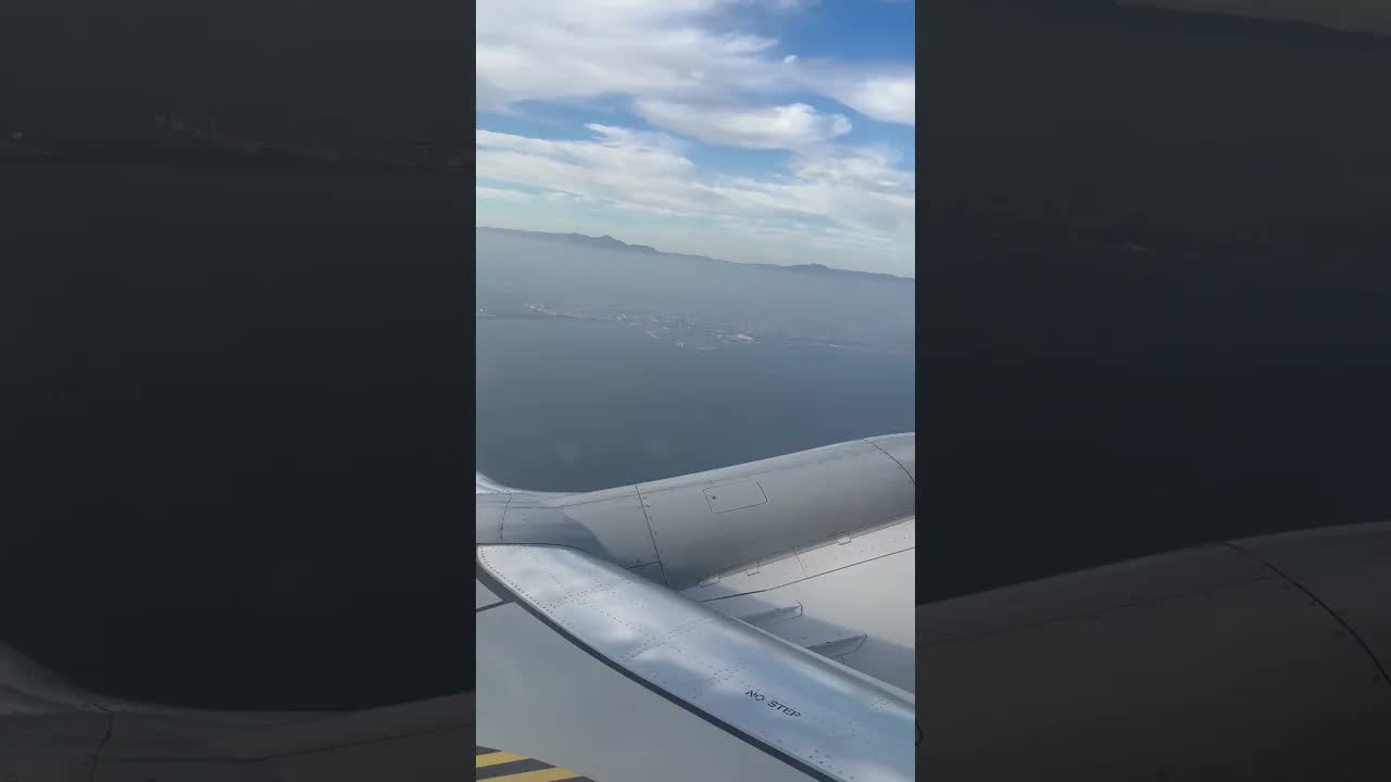 View of costa blanca from a Boeing 737 max #avaition #planespotting #boeing737