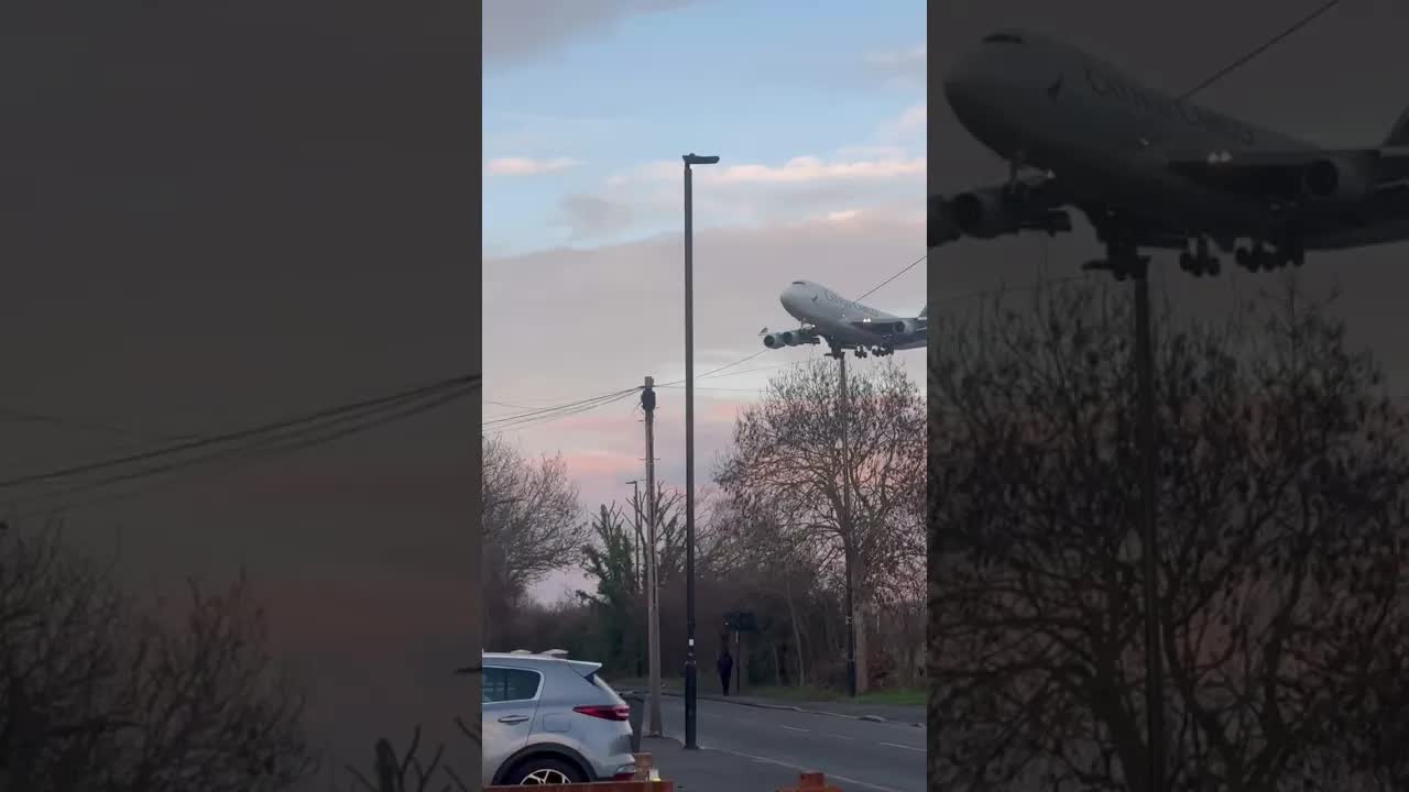Boeing 747 Cargo London Heathrow #aviation #heathrow #tiktokstreamer