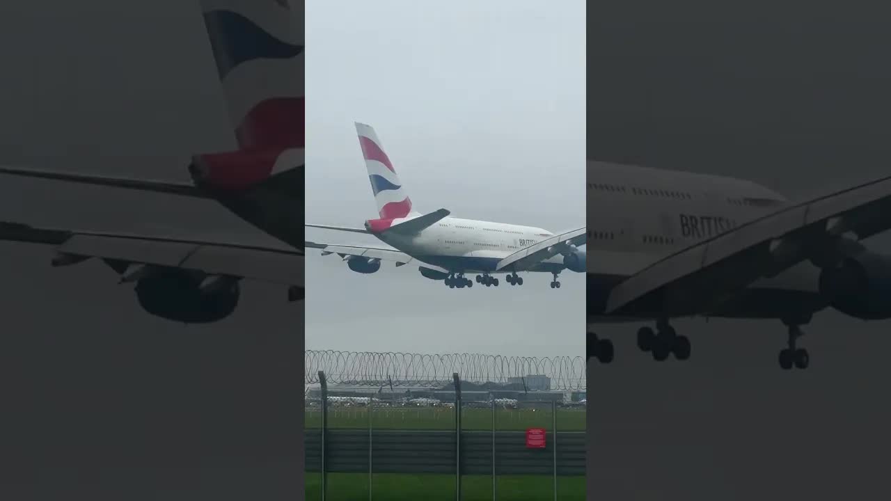 British Airways A380 london #aviation #heathrowplanespotting #airbusa380