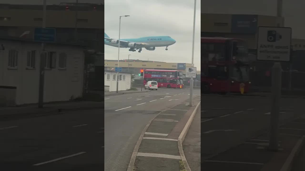 Big Boy Korean airway 747 #aviation #heathrow #747