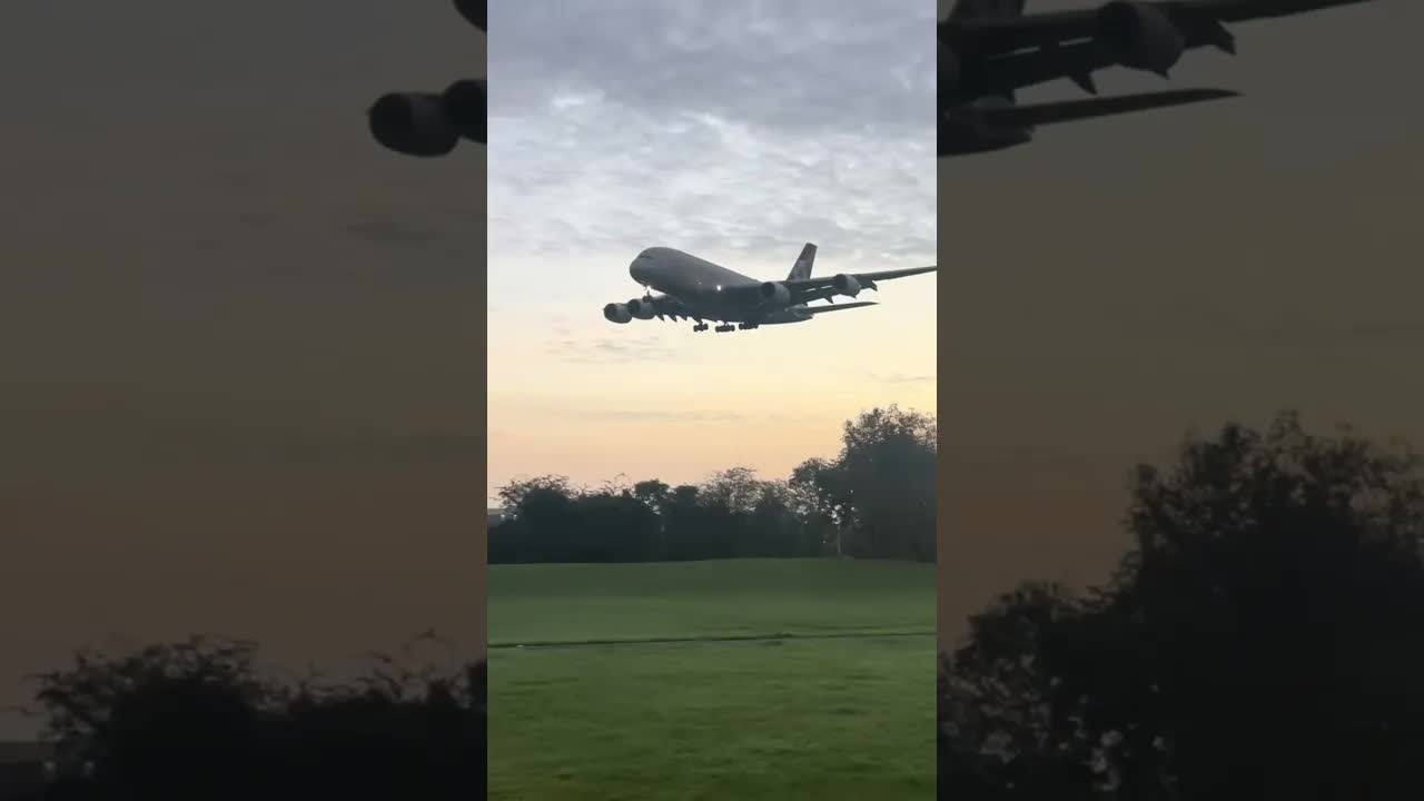 4 Airbus A380 Clips from TikTok lives , London Heathrow #aviation #planespotting #heathrow