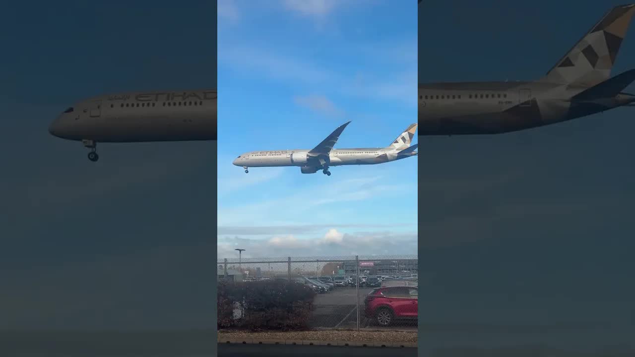 Eithad Boeing 787 London Heathrow #aviation #planespotter #heathrow