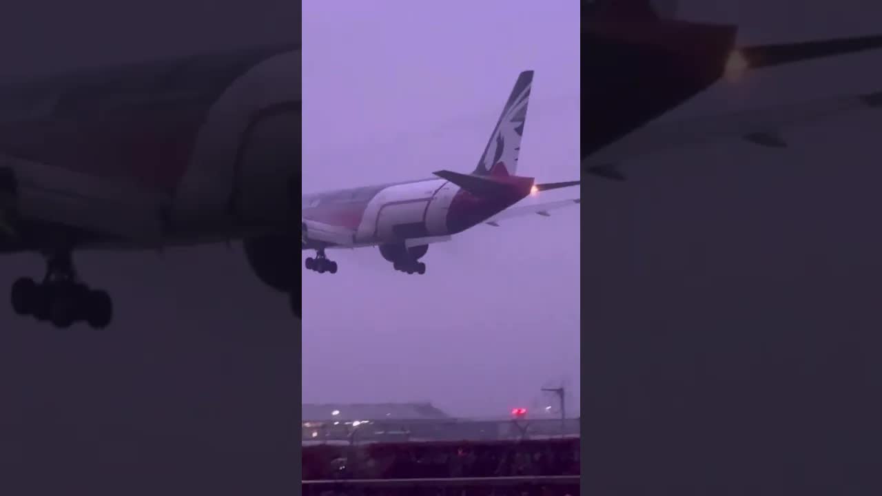 F1 Livery on the Qatar 777 myrtle avenue green #heathrow #aviation #tiktokstreamer