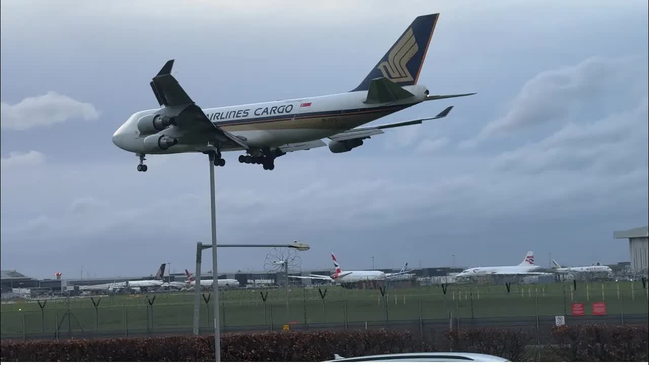 Storm Kathleen 747 and A380’s battling the crosswinds and hard landings