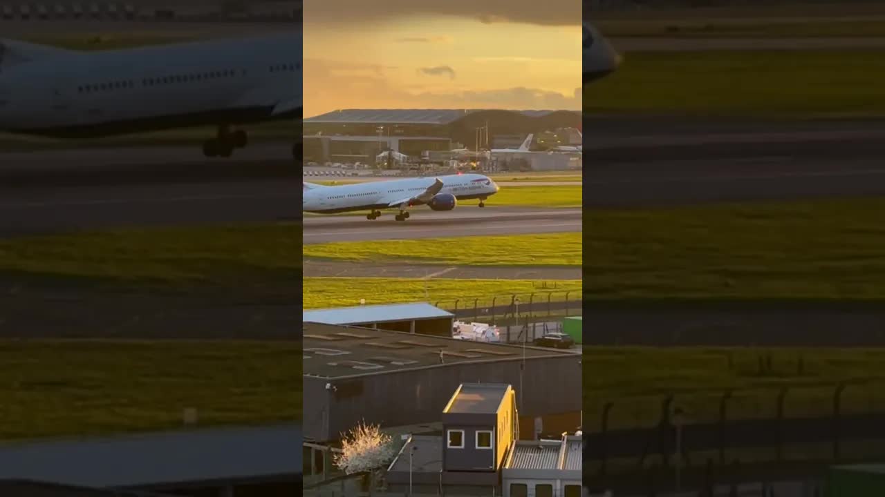 Boeing 787 landing in to heathrow #avaition #planespotting #heathrow
