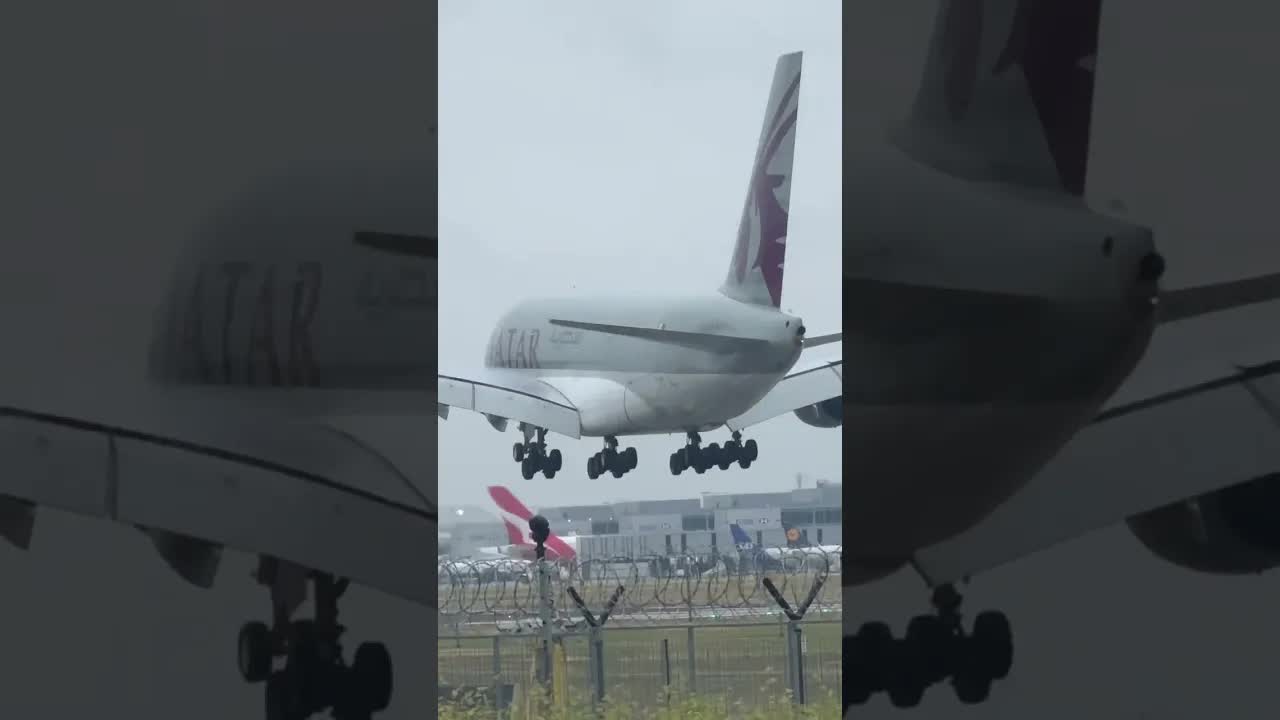 Qatar Airbus A380 #heathrow #aviation #commercialaircraft