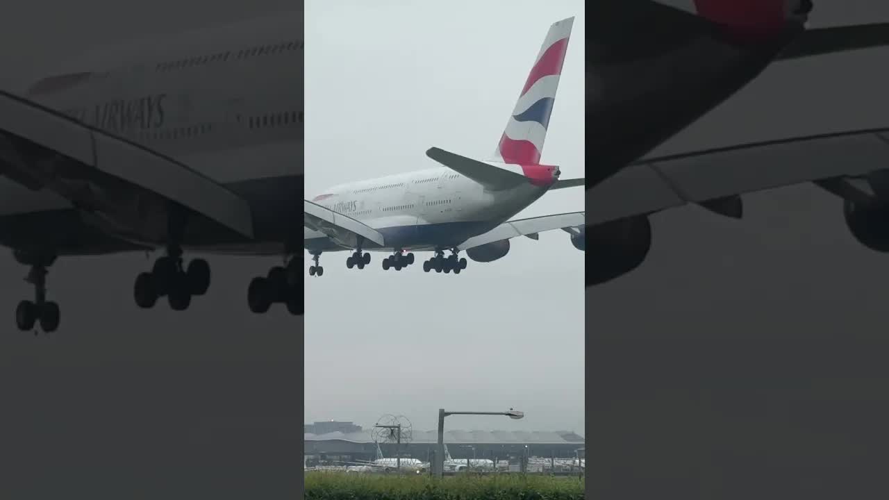 British Airways airbus A380 #heathrow #avaition #planespotter