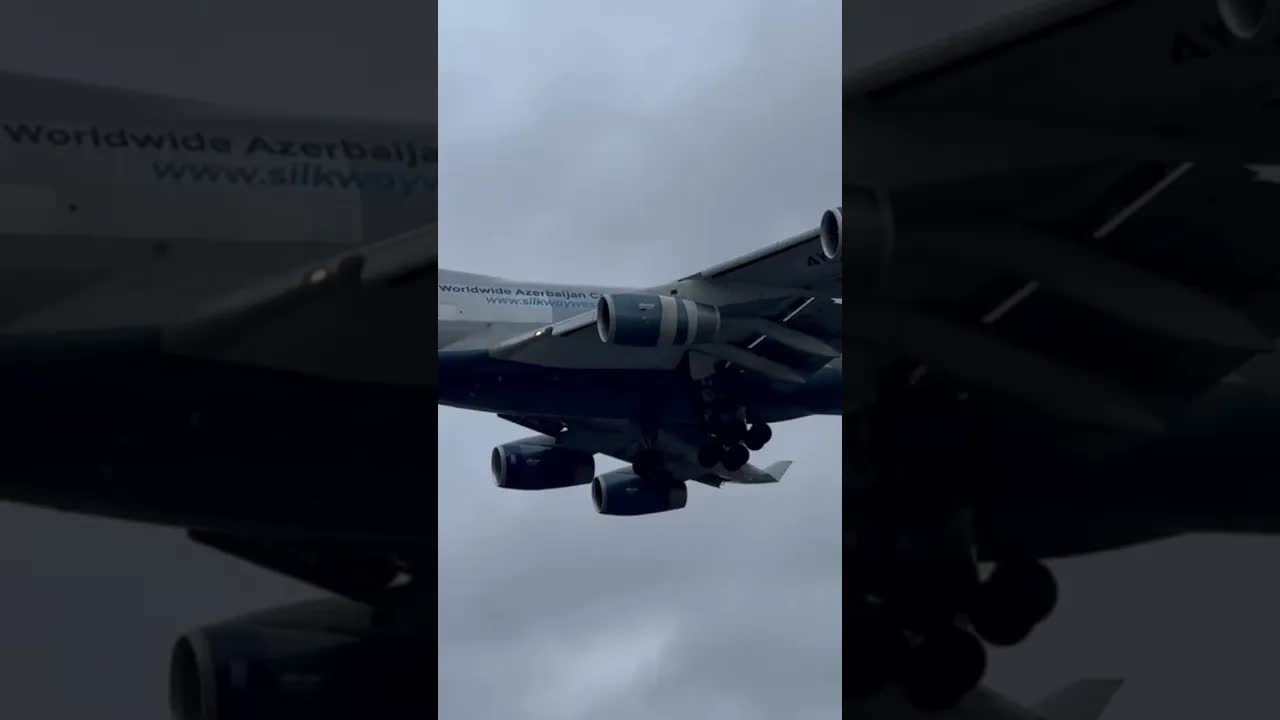 Boeing 747 cargo landing in to heathrow #avaition #planespotting #heathrow
