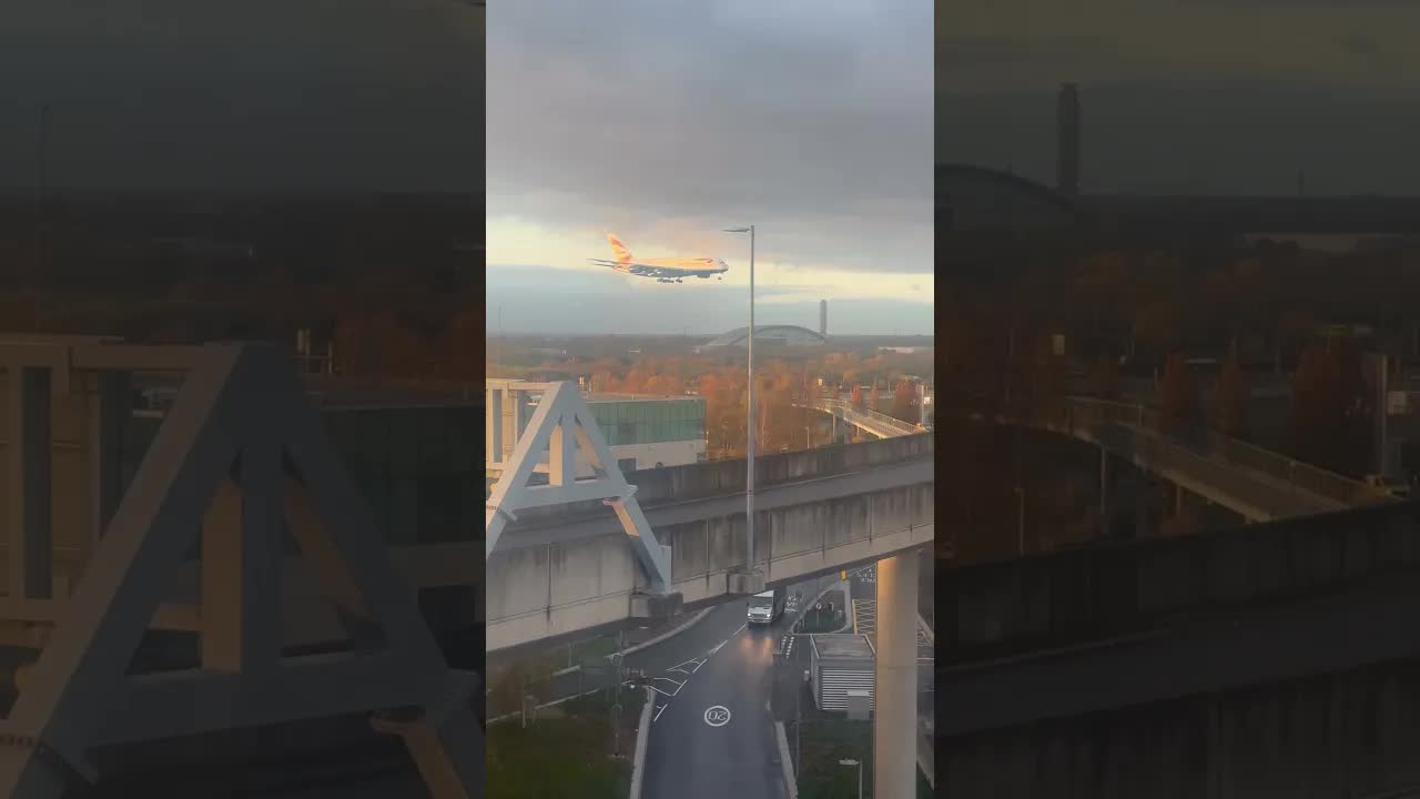 BRITISH AIRWAYS A380 landing in to heathrow #avaition #planespotting #airbus