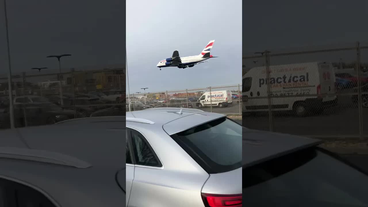Back at Heathrow Airport British Airways A380 #avaition #planespotting #heathrow