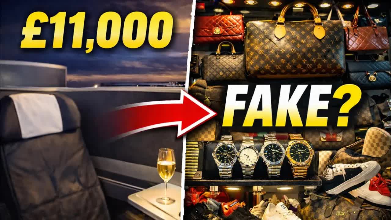 👉 I Spent £11,000 on a Flight… Now I’m Kitted Out in Fake Clothes
