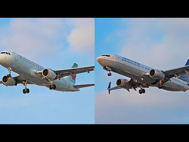 A320 and B737 landing ,Can you tell the difference between them