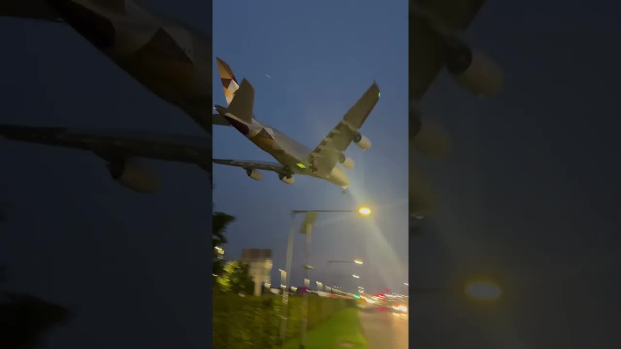 Etihad super jumbo jet A380 #aviation #planespotting #airbus