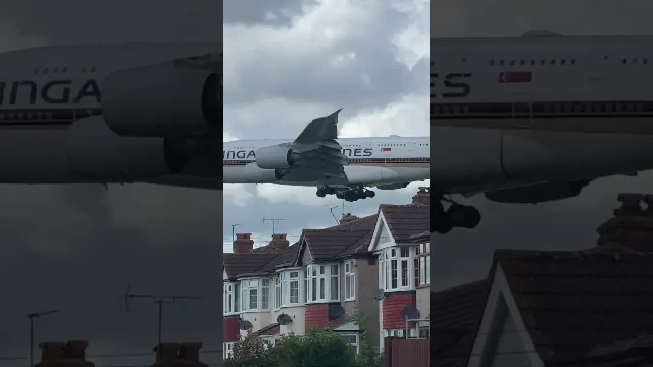 Singapore airlines airbus A380 London #aviation #planespotting #heathrow