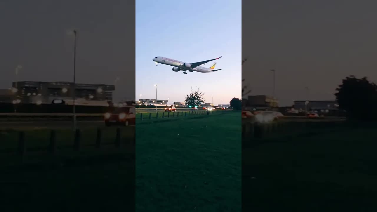 Ethiopia airbus A350 TikTok live Clips #heathrow #aviation #planespotting