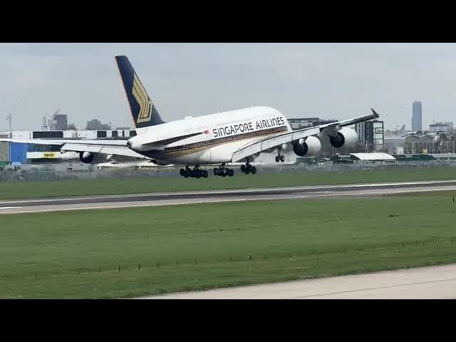 20 Up Close Big Planes Landing In To London Heathrow 🇬🇧✈️